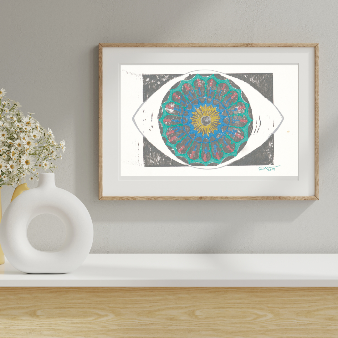 Diatom eye print 5x7