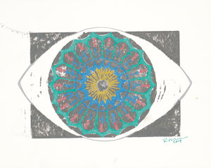 Diatom eye print 5x7